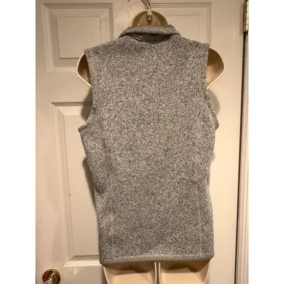 Patagonia Better Sweater Fleece Vest Women’s Medium Gray Full Zip Recycled - Picture 2 of 6